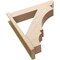 Ekena Millwork 8-in W x 38-in D x 42-in H Balboa Slat Rough Cedar Woodgrain TimberThane Outlooker, Primed Tan OUTUR080X38X42BOA24RCPR - alternate 2